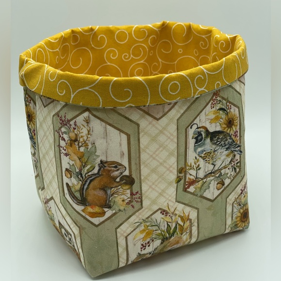Fall Fabric Baskets / Fall Decor / Storage and Organizer Bin - Picture 1 of 3